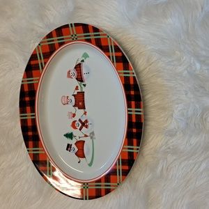 DYLAN SNOWMAN CHRISTMAS PLATTER